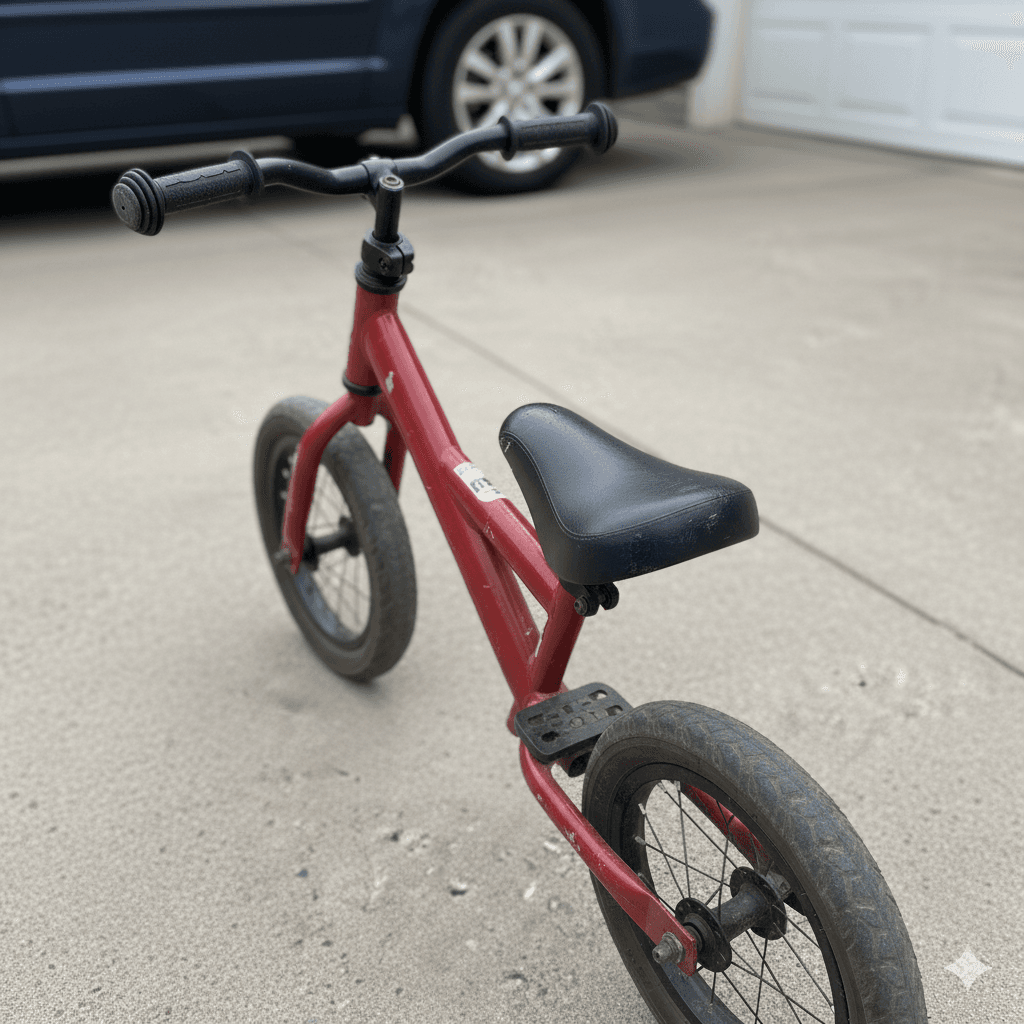 Balance bike with adjustable seat