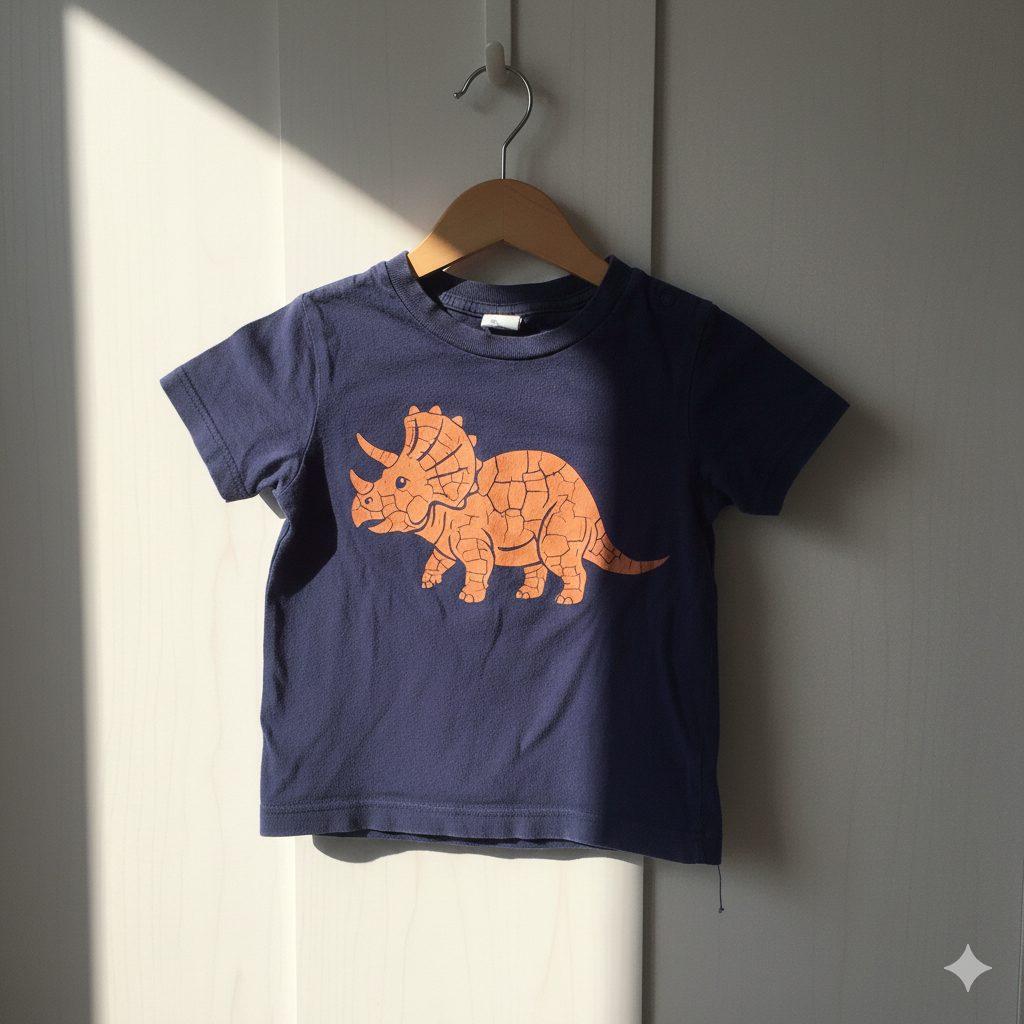 Navy Dinosaur T-Shirt for Girls Size 6