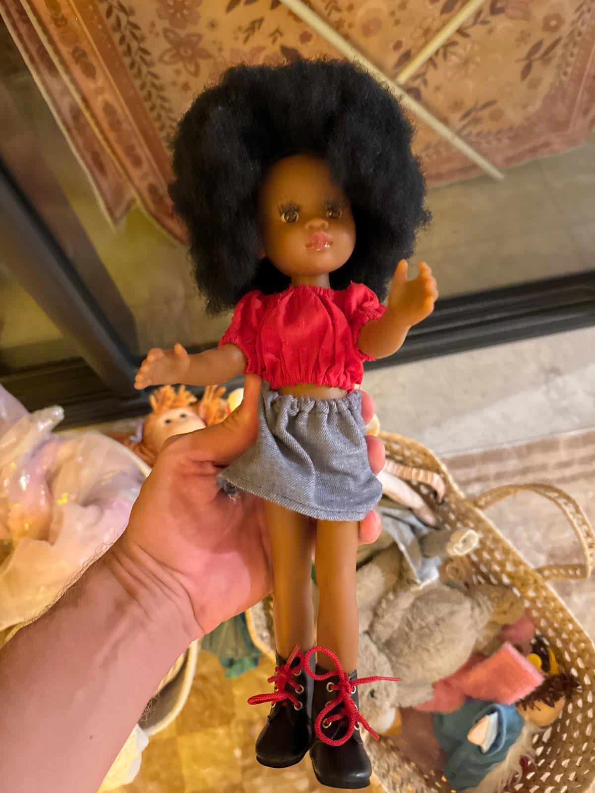 Fashionable Blue Denim Doll Dress Size 6